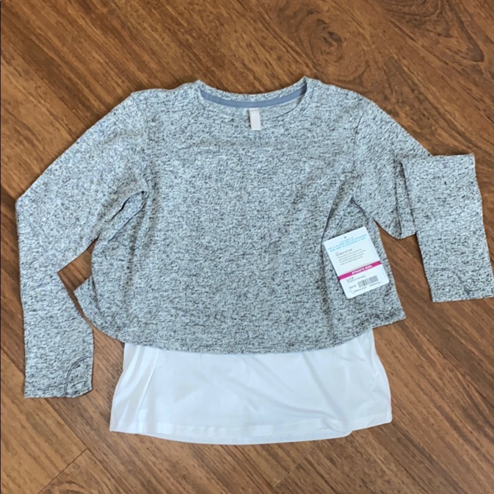 Athleta Girl Double Up Top Size L/12. New.